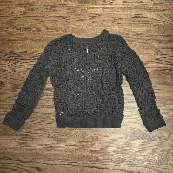 Free People Lace And Eyelet Open Knit Sweater - Picture 2 of 5